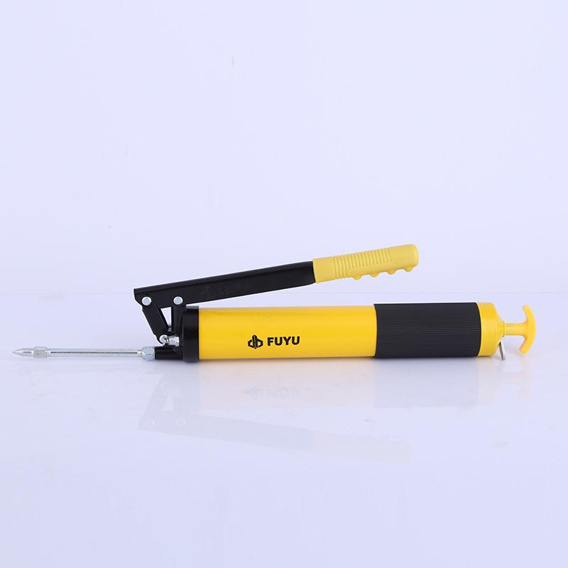 Fuyu 600CC Manual Grease Gun with Single Lever, Portable Labor-Saving Injector for Excavators