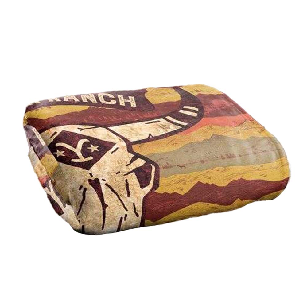 Yellowstone Silky Skull Supersoft Blanket