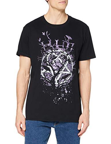 Him Unisexs Crows Short Sleeve TShirt Black Large S
