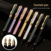 Dragon Calligraphy Fountain Pen Set: 3-Piece, Metal, Ideal for Students, Business, and Art - Unisex Design