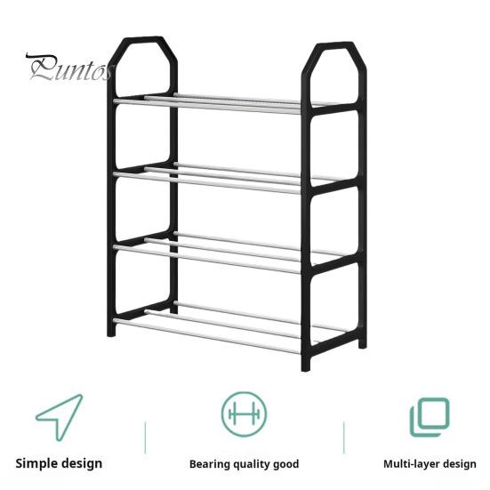 4-Tier Shoe Rack Versatile Storage Organizer Large Capacity Sturdy Construction Simple Installation Entryway Bedroom Shoe Shelf