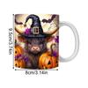 Halloween Ceramic Mug 350ml Milk Cup with Handle Juice Cup for Home School Table Centerpiece Aesthetic Room Decor