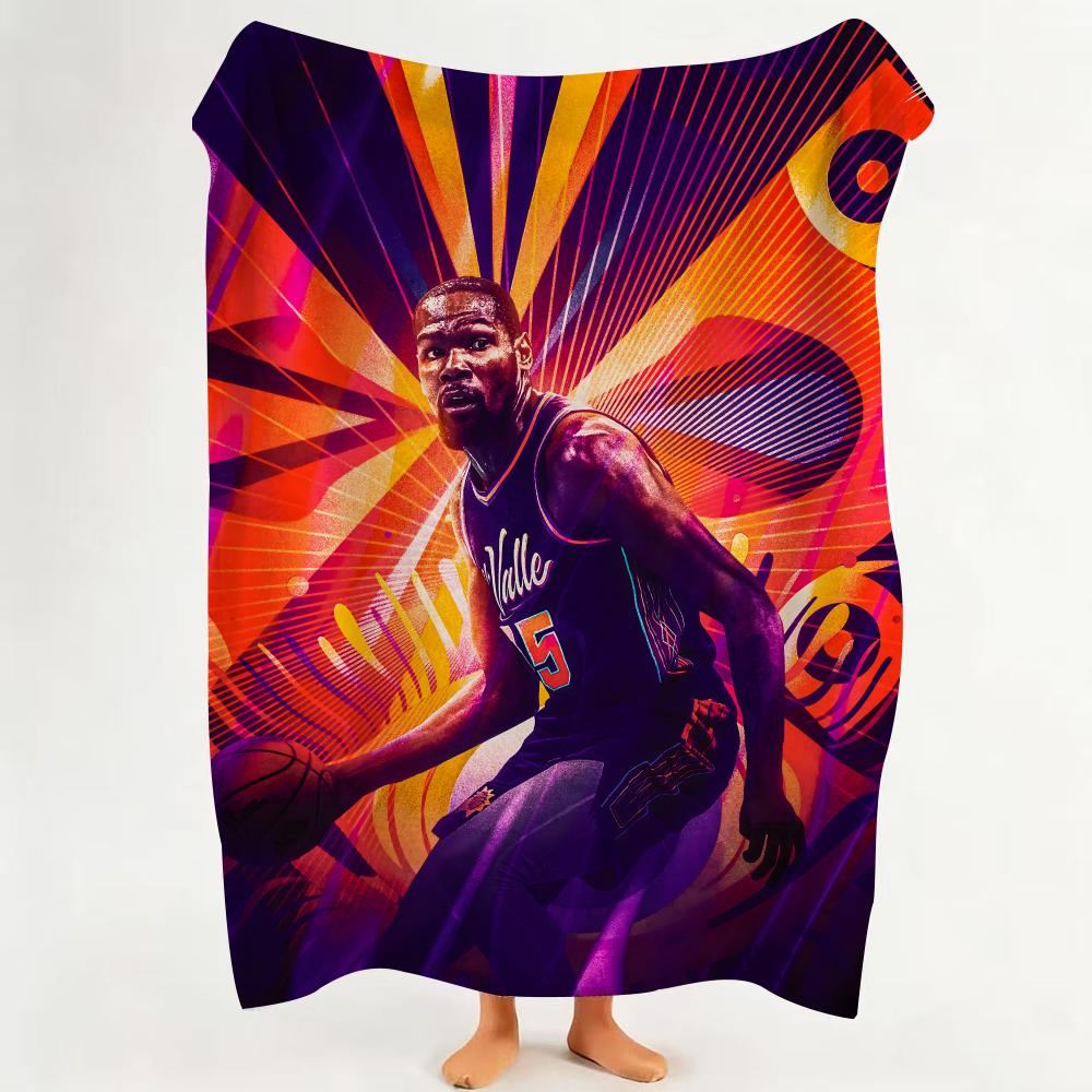 Athlete K Kevin D Durant Throw Flannel Throw Blanket Suitable for Sofa Living Room Bedroom