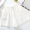 Women Sports Shorts Breathable Solid Color Elastic Waist A-line Loose Exercise Drawstring High Waist Women Shorts Female Clothes