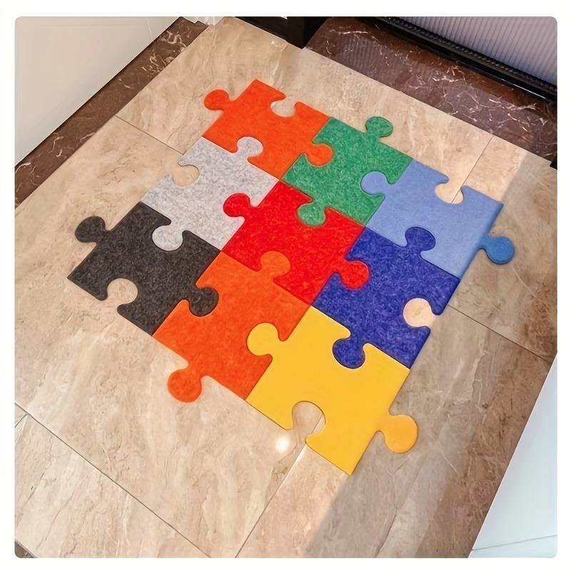 

9pcs Color 3D Felt Wall Stickers Modern No-Nail Self-Adhesive Bulletin Board for Home Wall Decorative Memo Pad Photo Note Cards