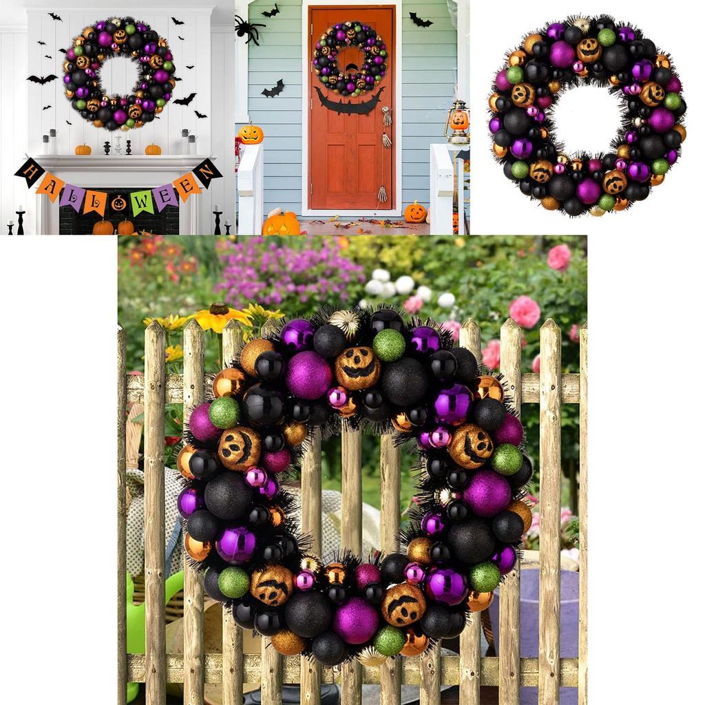 Enchanting Pumpkin Halloween Wreath Beautifully Designed For Fall Festivities And Decor
