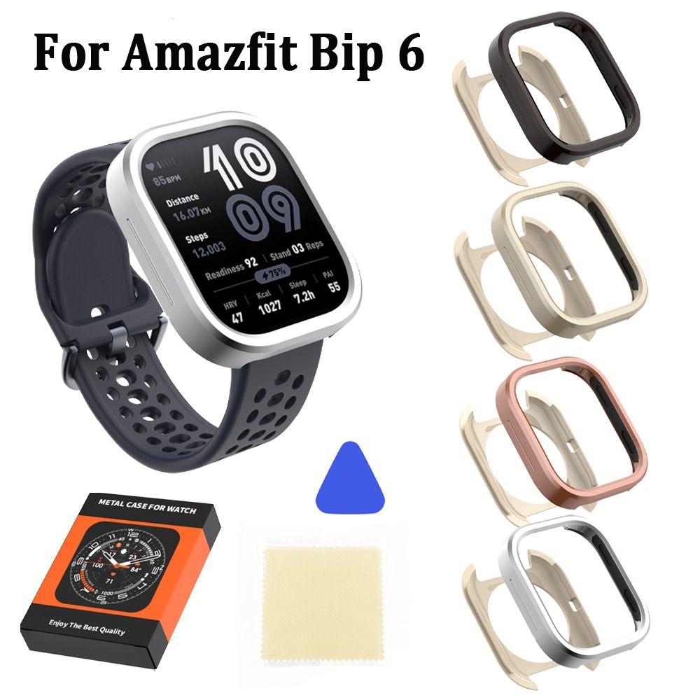 Replacement Metal Watch Bezel Protective Anti-Scratch Watch Case Shockproof Screen Protector for Garmin VivoActive 6