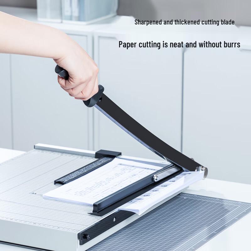 Deli 8013 Paper Cutter, 15x12 Inch CN plug (adapter included)