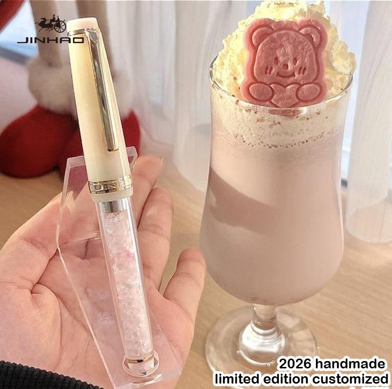 2026 Handcrafted Limited Edition JINHAO 82 Glass Dip Pen Finely Grounded Smooth Writing Office School Art Supplies Stationery