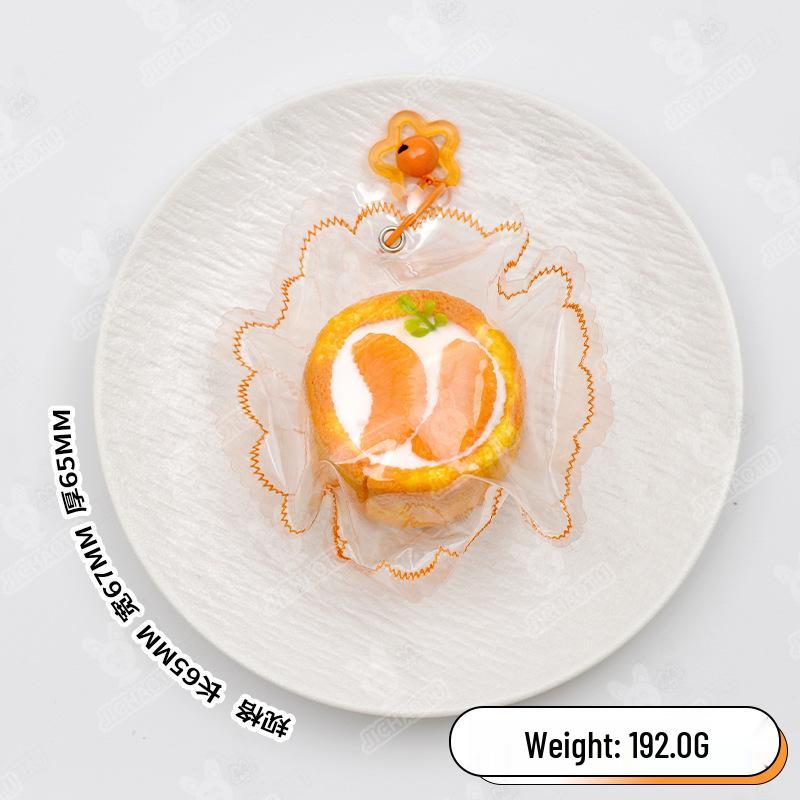 Food-Grade Silicone Dessert Simulation Squeeze Toy with Bell - Slow Rebound Decompression Toy