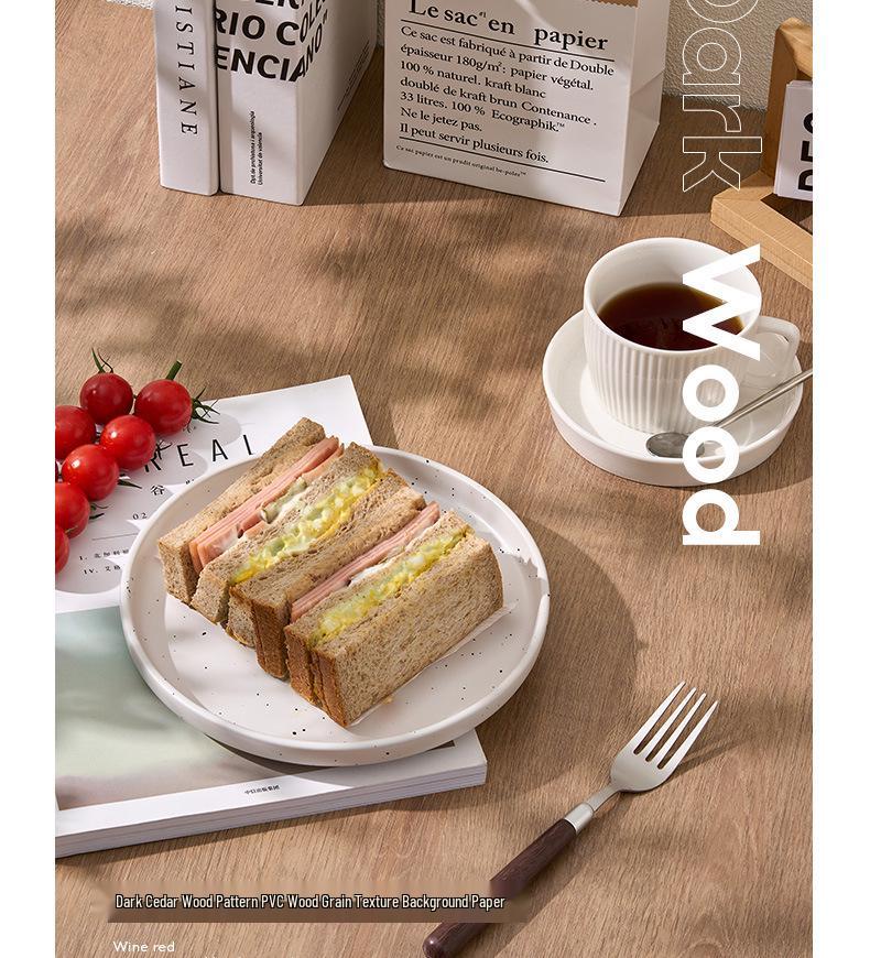 Wood Grain PVC Photography Background Board for Retro Still Life and Product Food Photography