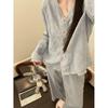 Cloud Cotton Pajamas for Women 2025 Spring Autumn Long Sleeve Pants Loungewear Plus Size Minimalist Cozy Set