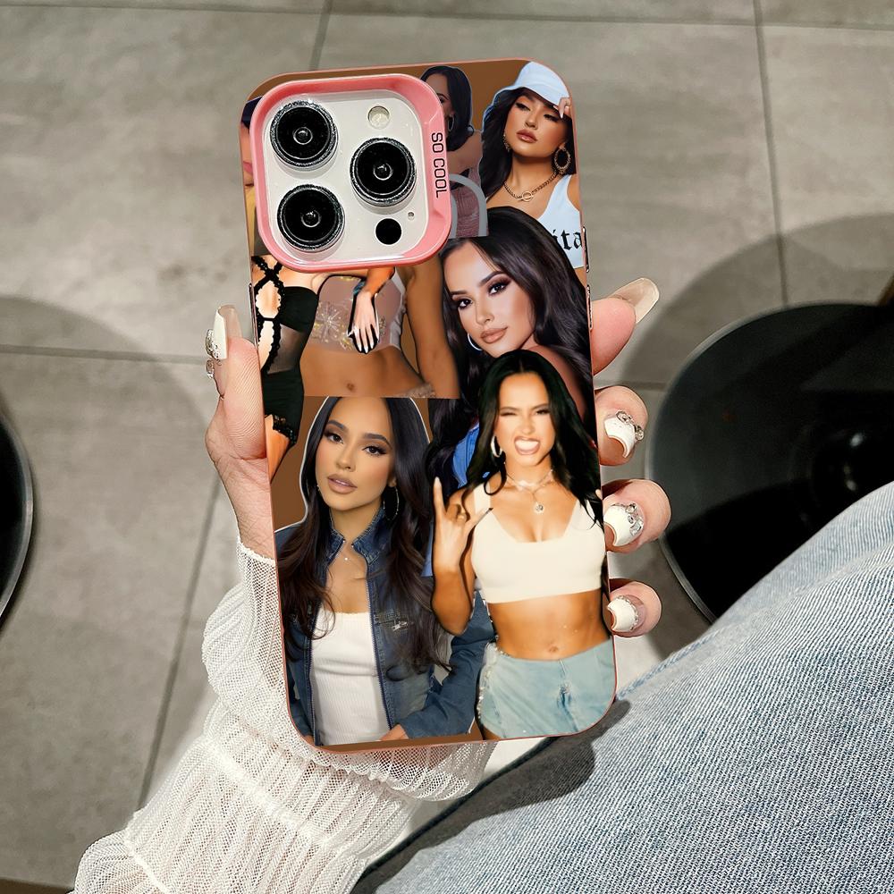 Fashion Becky G Pink Translucent Mobile Phone Case for iPhone 17 16 15 14 13 12 11 X XR XS Air Pro Max Plus Colorful Cover