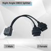 OBD2 Right Angle Splitter Y Cable Male Splitter To 2 Female 30cm/12