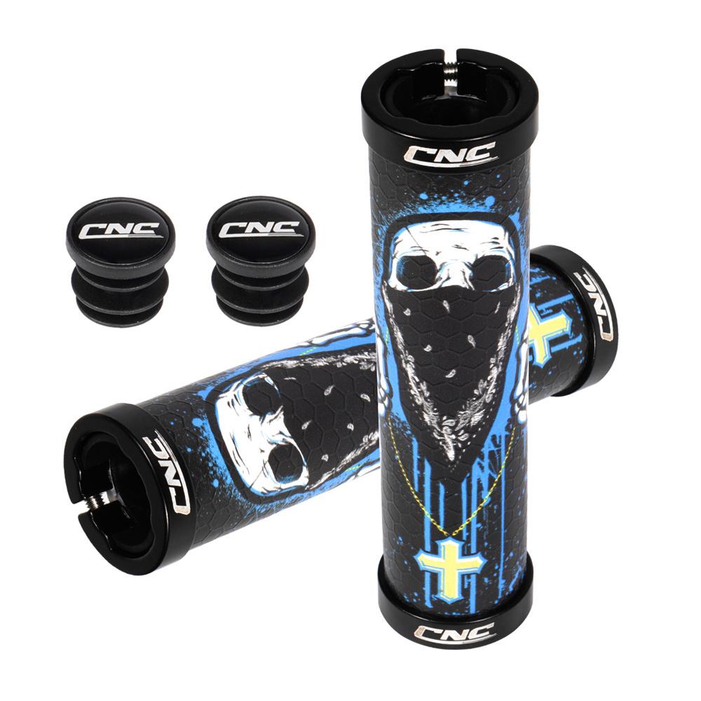Manopole CNC per Mountain Bike Gel Manopola MTB Silicone Lock-On Manubrio Bicicletta Manopole Accessori Ciclismo Pezzi