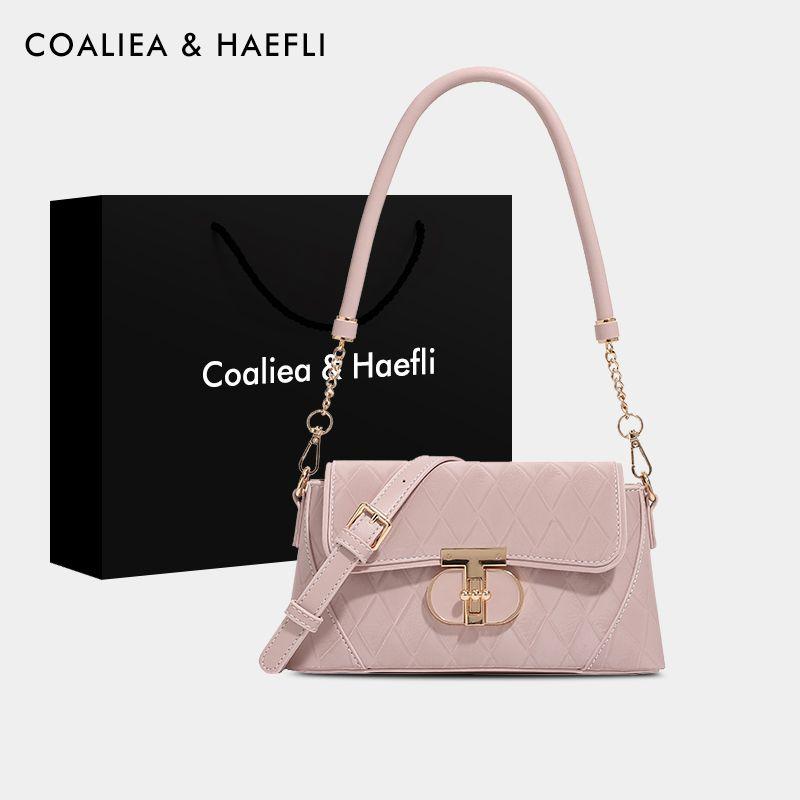 

24 New Hong Kong Fancy Crossbody Small Square Bag Pink Counter genuine goods