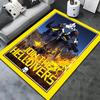 Helldivers Game Silhouettes Carpet Rug For Living Room Bedroom Home Sofa Decoration Kids Play Nonslip Floor Mat