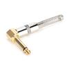 Gold Plating 90 Degree Curve Mono 6.35mm Male Electric Guitar Microphone Cable Welding DIY Plug