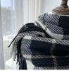 Schal Damen Winter Imitation Kaschmir Quaste Schal Vielseitig Warm Verdickt Schal