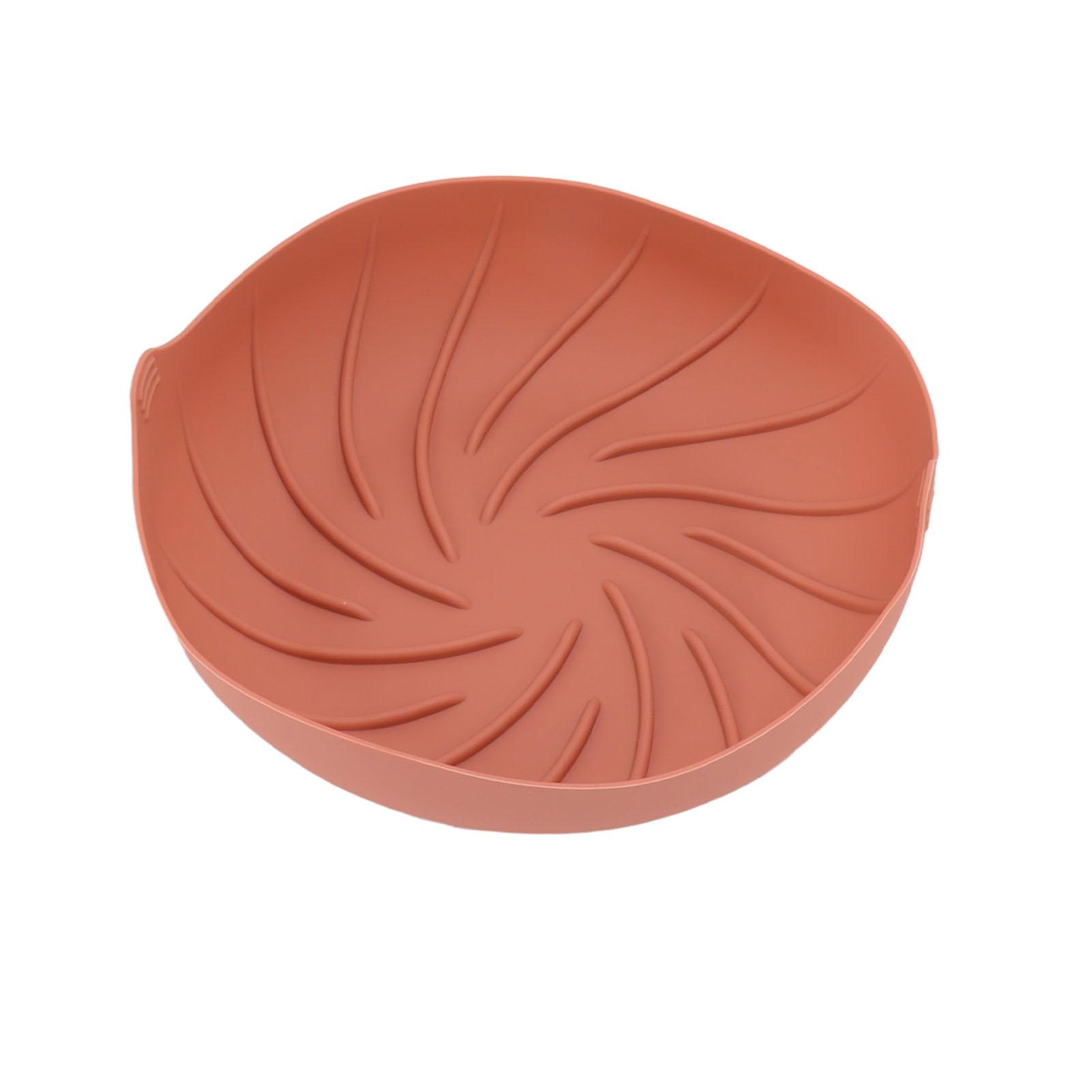 

Large Round Silicone Fryer Liner High Temperature Resistance Fryer Silicone Basket for Instant Cooker Microwave Oven рожевий червоний колір