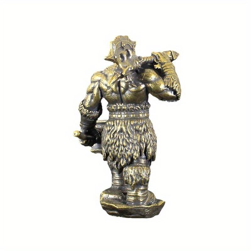 Brass Orc Tribe Thrall Soldier Model Ornament Desktop Office Decoration Crafts Miniatures Figurines