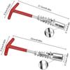 2Pcs Spark Plug Spanner Combination Wrench 16/21mm Remover Tool Universal T Handle Socket Spanner Steel Change for Spark Plug Sleeve Pack of 2