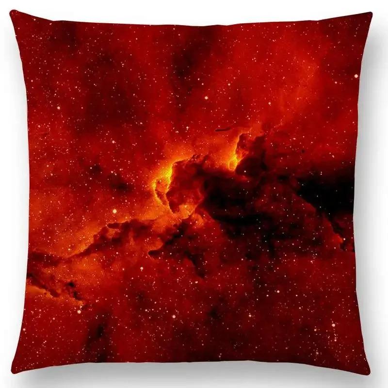 Pillowcase Night Sky Gorgeous Nebula Distant Galaxy Mysterious Universe Cushion Cover Home Decoration Sofa Home