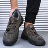 Men's Warm Cotton Shoes 2026 Winter Thicken Plush Fashion Vintage Casual Shoes Outdoor Non Slip Soft Sole Comfortable Sneakers