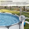 9-Piece Set (Includes 2 Valves, 6 Hose Clamps, 1 Roll Of Tape) Swimming Pool Accessories, Including A Stop Valve, Suitable For 32mm Hose Connections