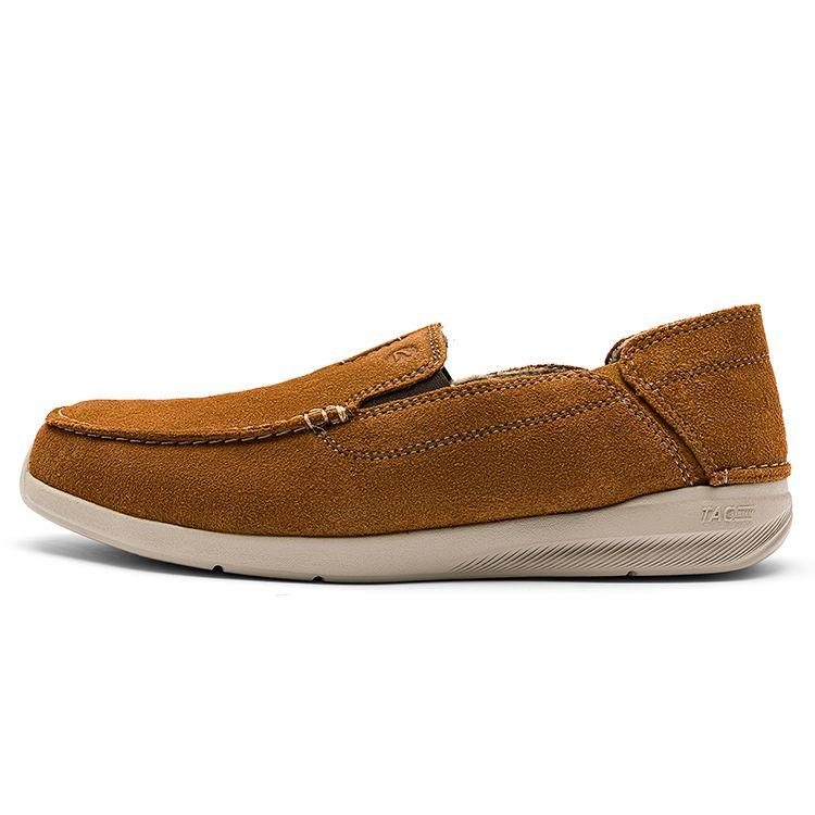 Clarks Two-Layer Cowhide Slip-On Breathable Comfortable