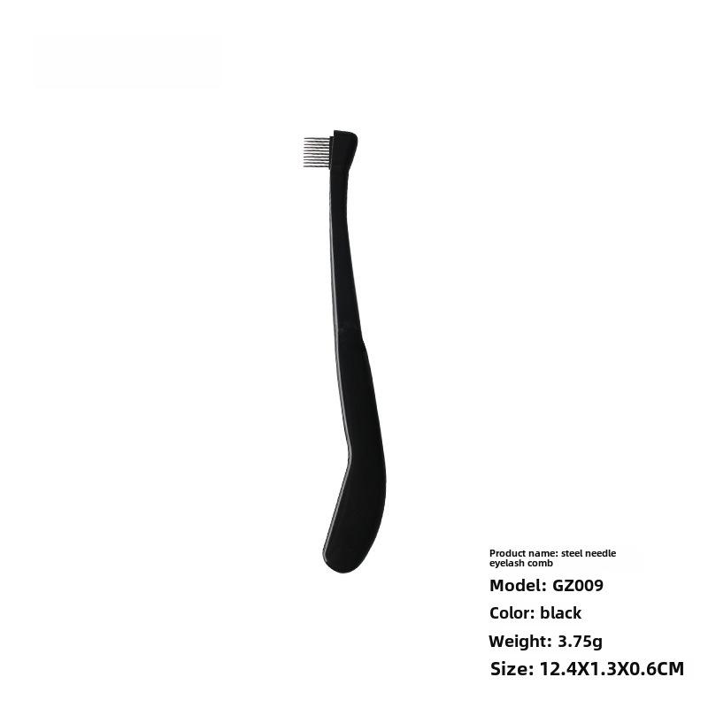 Wimpernkamm- und Augenbrauenbürsten-Werkzeugset aus Edelstahl