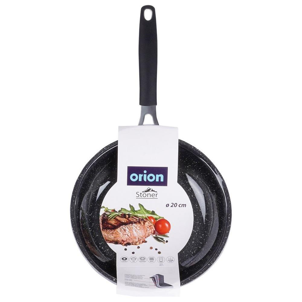 Orion 20 cm Cast Aluminum Frying and Stewing Pan with Stone Coating and Oven-Safe Handle
