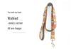 Ethnic Style Colorful Pattern Gray Dog Leash for Large Pets