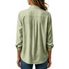Women's Long Sleeve Striped Pullover Blouse Loose Fit Casual Top for Spring Fall