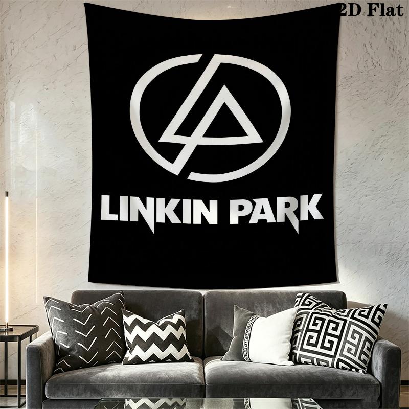 Linkin Park Wall Tapestry Aesthetic Wall Hanging Printed Fabric Blanket Decorative Tapestries for Bedroom Living Room Home Decor
