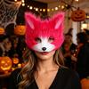 Costume Ragazza Bestia di Halloween Maschera Cosplay Volpe Peluche, Coda Soffice, Accessori Costumi, Maschera Coda Pelosa Morbida per Festa in Costume Convention Anime E