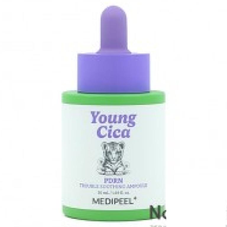 MEDI-PEEL Young Cica PDRN Trouble Soothing Skincare Set – Calming Ampoule, Moisturizing Cream & Essence Toner