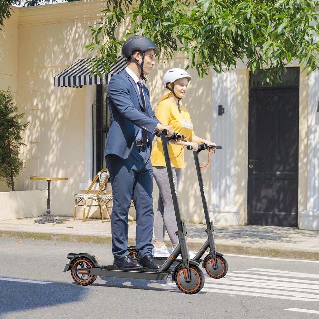 Electric Scooter Adult with Turn Signal and APP 30-35km Range, 8.5" Ultra Light Foldable E Scooter,  350W Motor, 3 Speed Mode, TODIMART T6