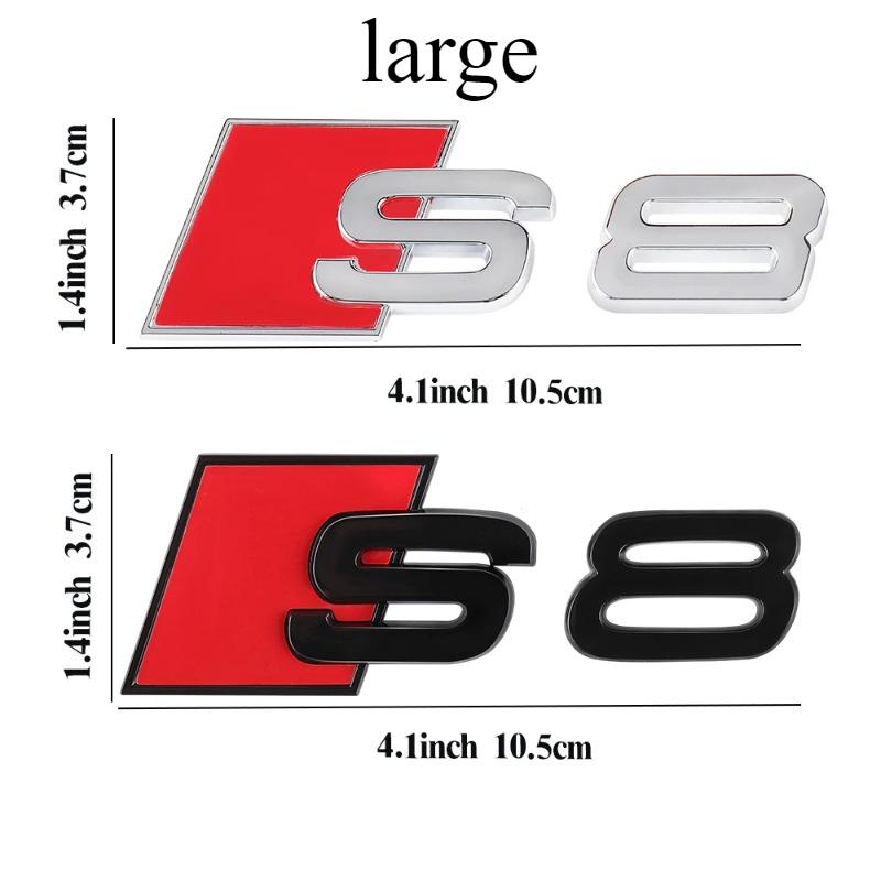 Voor S3 S4 S5 S6 S7 S8 Auto Achterklep Embleem Logo Badge Sticker Letter Nummer Embleem Sport S-Klasse Ombouw