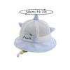Cute Cartoon Bear Baby Bucket Hat Summer Mesh Breathable Baby Boys Girls Sunshade Cap Toddler Kids Lacing Panama Basin Cap