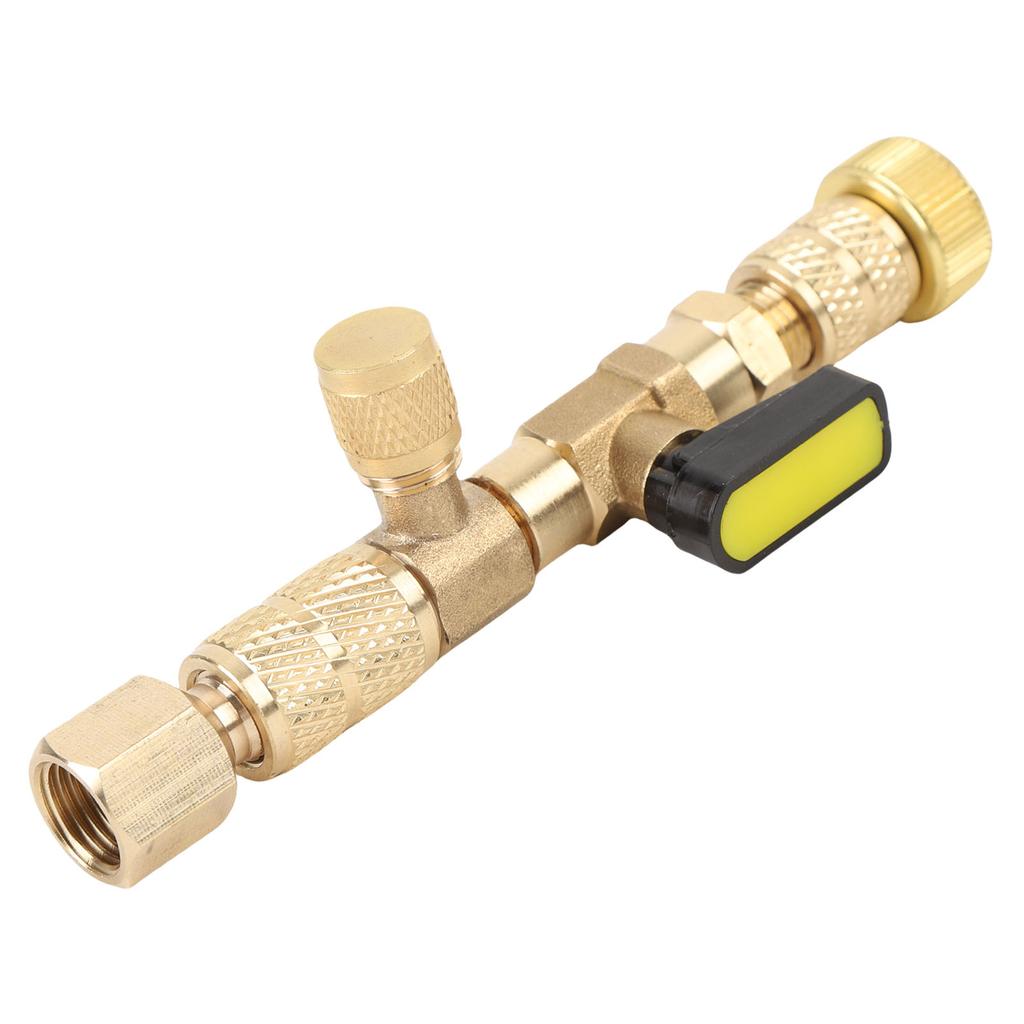 Valve Core Removal Installation Tool Kit with Adapter 10 Valve Cores and Stem for R22 R12 R407 R410 R404 R32 Refrigerants