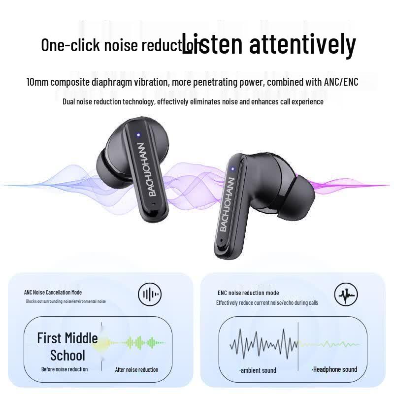 Bach Johann T8 Wireless Bluetooth Earphones