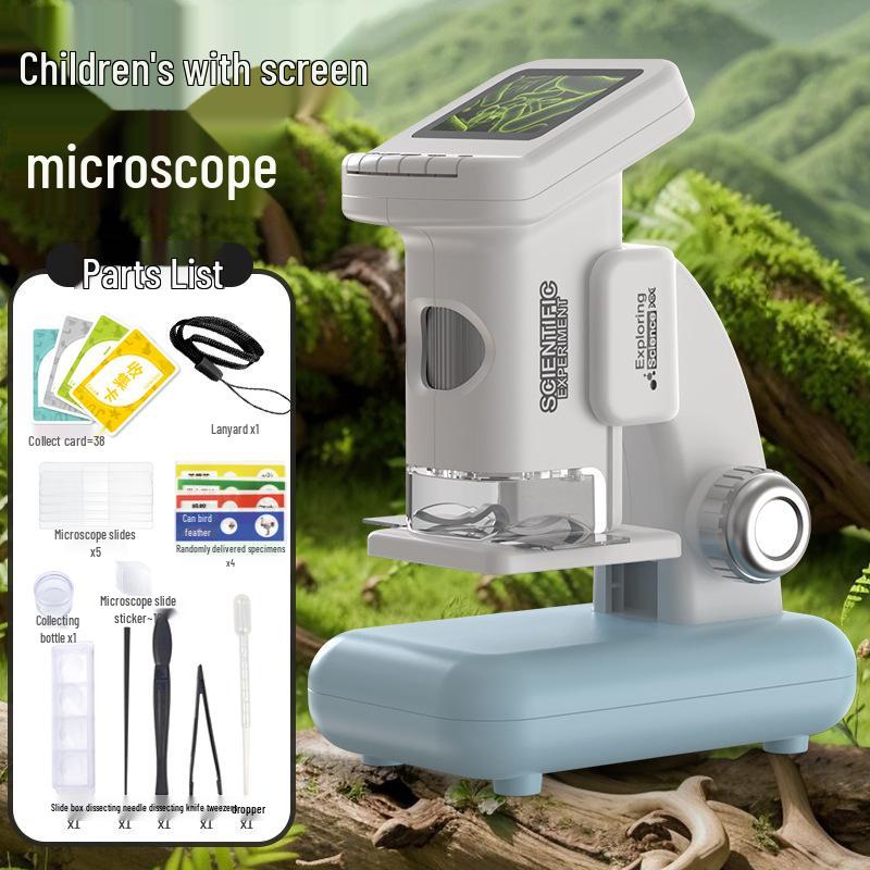 Portable HD Digital Microscope with Display for Educational Use