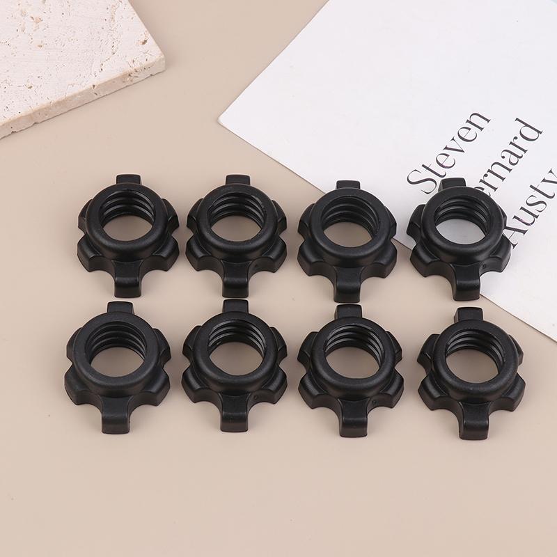 8/16Pcs Barbell Dumbbell Hexagonal Nut Fixing Accessories Home Gym Fitness Equipment Rod Screw Screw Collar Clamp