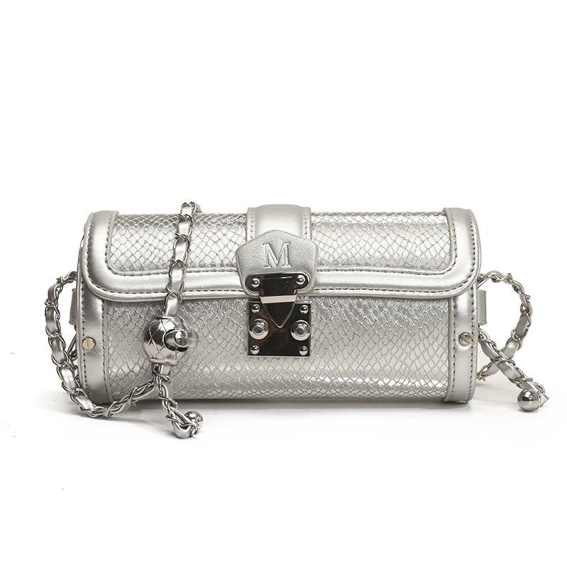 

Женская сумка новая нишевая сумка-цилиндр модная простая универсальная сумка на плечо трендовая сумка-мессенджер One Size