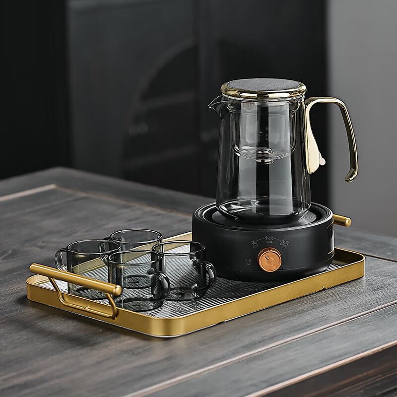 Shangqi Glass Teapot with Infuser and 4 Cups Set