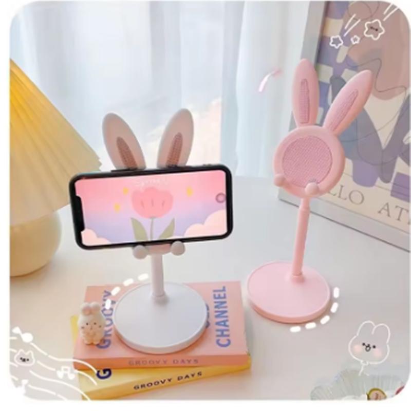 Cute Rabbit Mobile Phone Stand Desktop Can Lift and Adjust The Desktop Phone Accessories Phone Stand Phone Grip