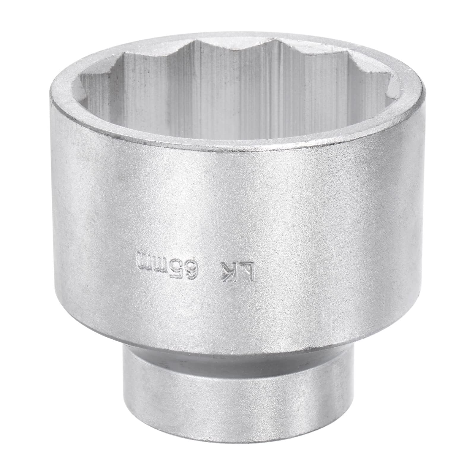 

uxcell Square Standard Impact Alloy 65mm Diameter 12-Point Socket, 25.4mm Drive, 12-Point Socket, Steel,