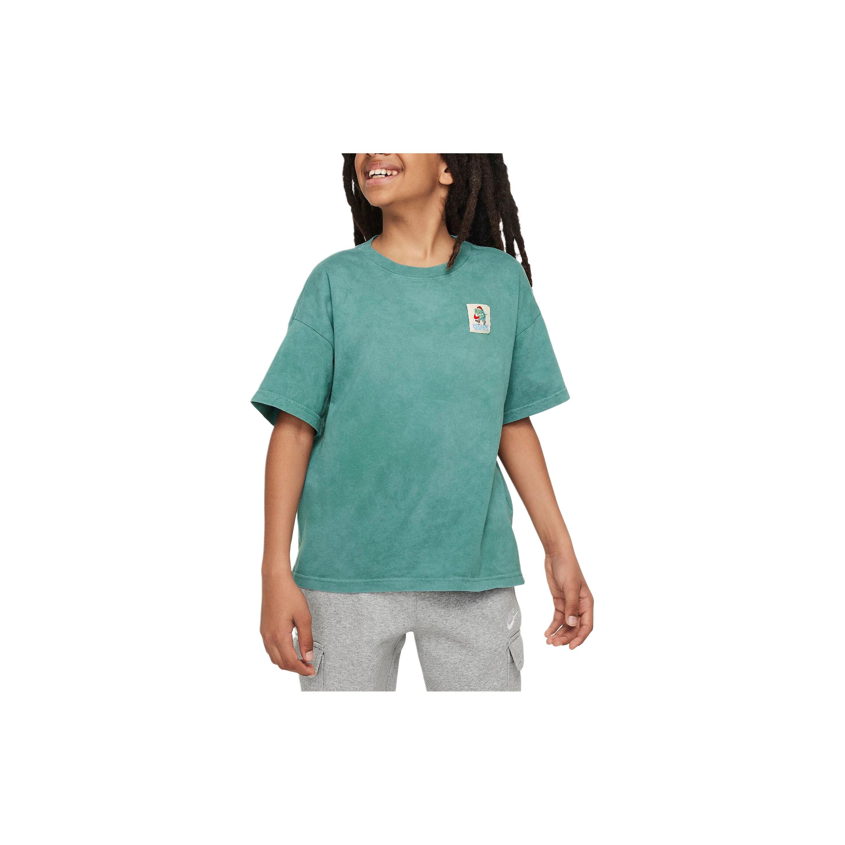 

Nike Sportswear Printed Anime Round Neck Short Sleeve T-Shirt Kids Tops Green FV5416361 M