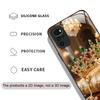 Luxury Crown Jewelry Flower Pattern Tempered Glass Phone Case for Motorola Moto G85 G84 G75 Edge 50 Fusion 40 Neo 30Pro 5G Cover